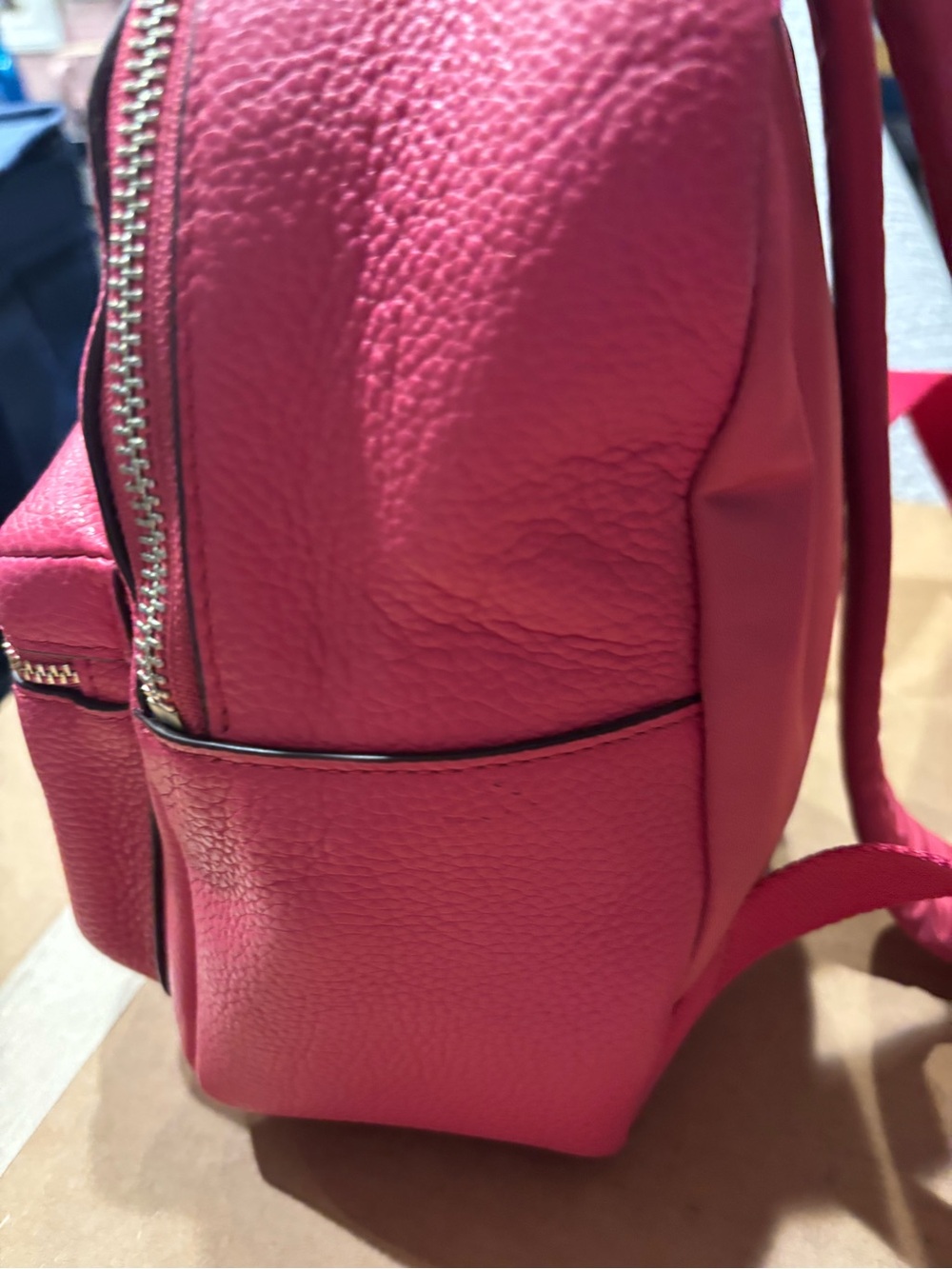 Coach Pink Pebbled Leather Charlie Mini Backpack - Picture 6 of 8